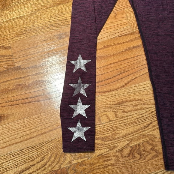 PixieLane heathered soft leggings with metallic stars on the back so comfortable - Picture 3 of 5